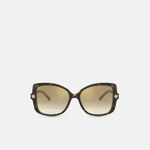 New - VERSACE VE4390F 108/6E Dark Havana / Brown Gold Flash 56m Sunglasses Versace | Accessories | New Versace Ve439f 086e Dark Havana  main image 2